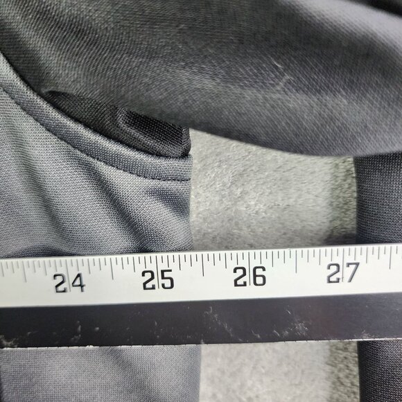 Mens Black & Gray Fila Hooded Sweatshirt Polyester Full-Zip Long Sleeve Size XL - Picture 10 of 12